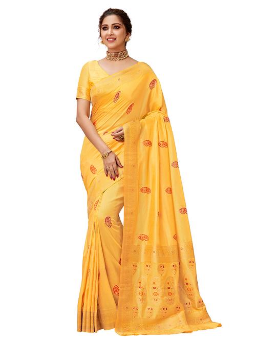 paisley woven saree - 17394616 - Very Small Image - 1