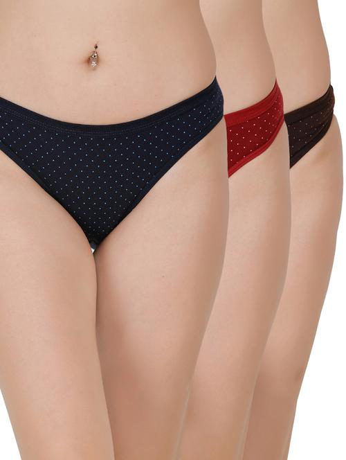 set of 3 polka dot bikini panty - 17395178 - Very Small Image - 1