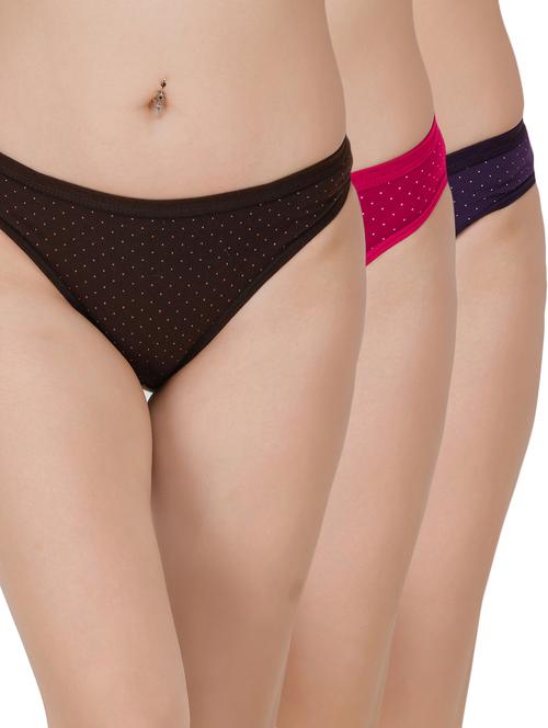 set of 3 polka dot bikini panty - 17395183 - Very Small Image - 1