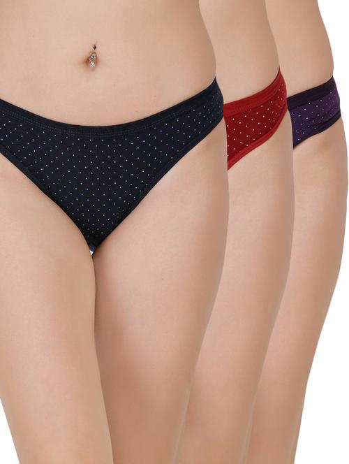 set of 3 polka dot bikini panty - 17395191 - Very Small Image - 1