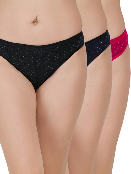 set of 3 polka dot bikini panty - 17395193 - Very Small Image - 1
