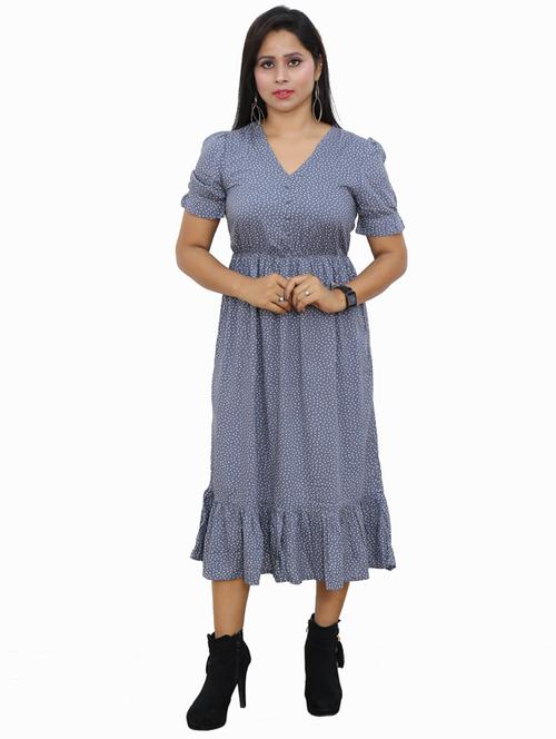 gather detail maxi dress - 17395225 - Very Small Image - 1