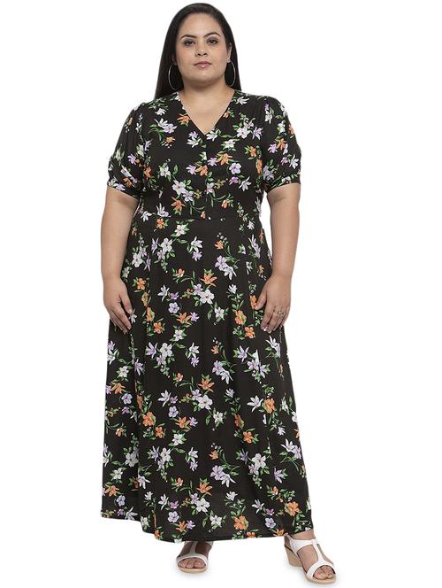 floral maxi plus dress - 17395275 - Very Small Image - 1