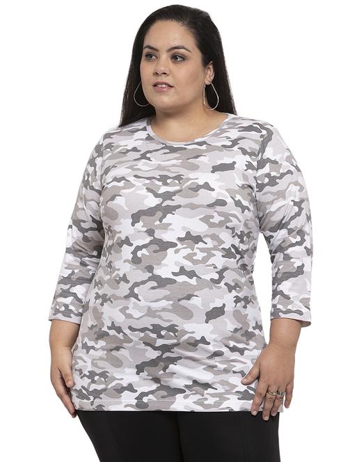 round neck camouflage tee - 17395283 - Very Small Image - 1