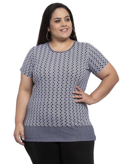 round neck printed tee - 17395302 - Very Small Image - 1