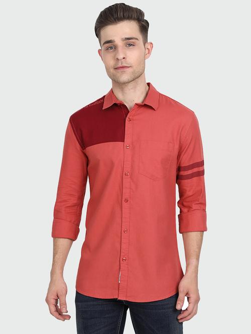 color block printed casual shirt - 17395806 - Very Small Image - 1