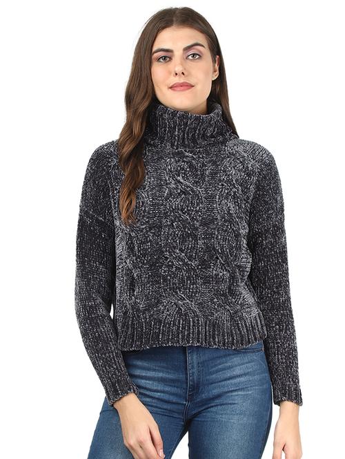 turtle neck textured pullover - 17396028 - Very Small Image - 1