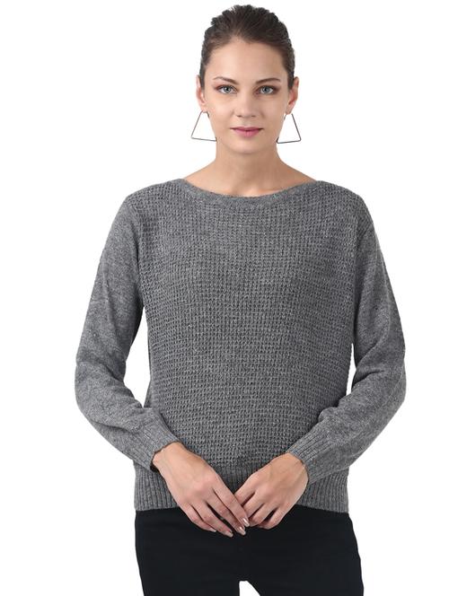 long sleeved solid pullover - 17396040 - Very Small Image - 1