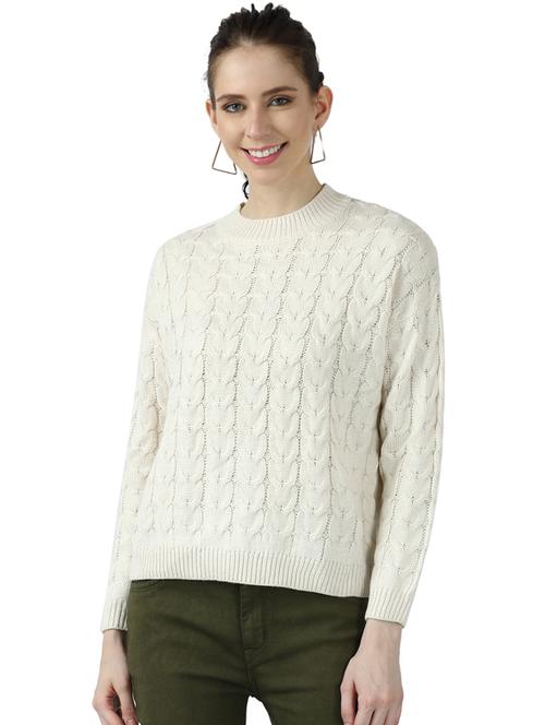 crew neck solid pullover - 17396060 - Very Small Image - 1