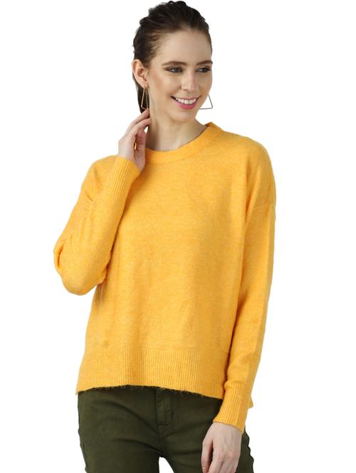 crew neck solid pullover - 17396061 - Very Small Image - 1