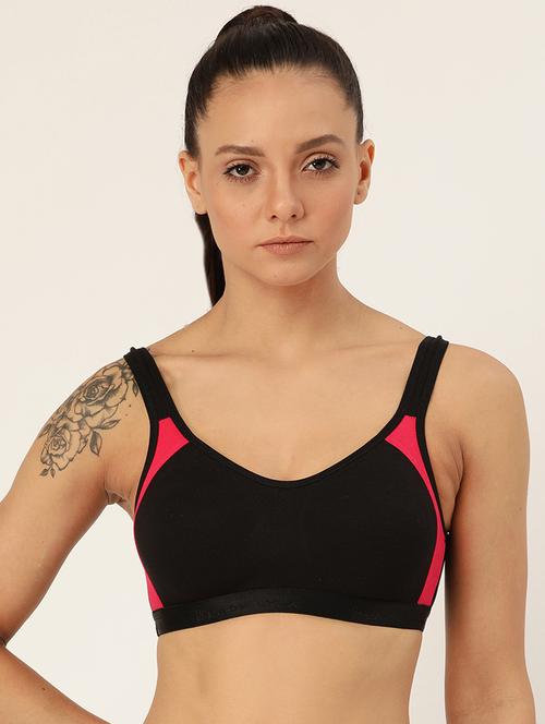 color block sports bra - 17396141 - Very Small Image - 1