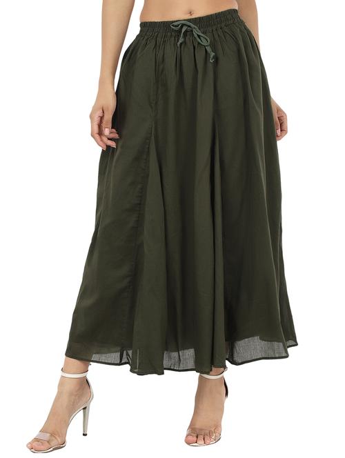 high rise flared skirt - 17396465 - Very Small Image - 1