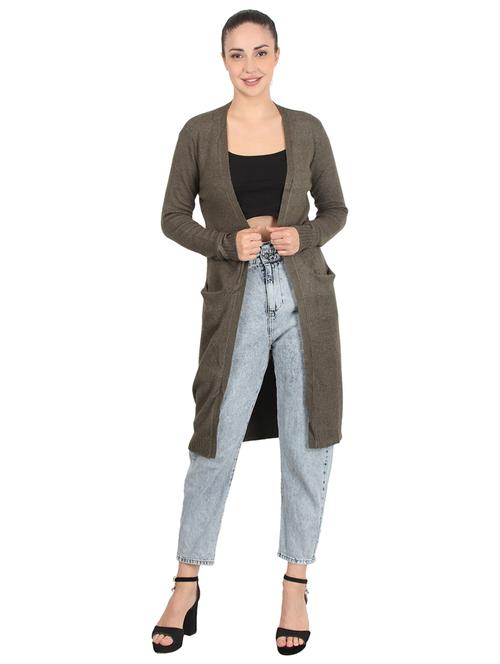 hooded neck solid shrug - 17396537 - Very Small Image - 1