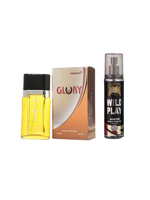 formless combo 100ml glory & wildplay 135 ml aviator spray perfumes(pack of 2) - 17396700 - Very Small Image - 1