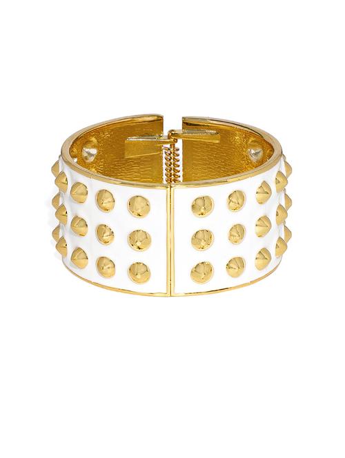 white metal cuffs bracelet - 17397171 - Very Small Image - 1