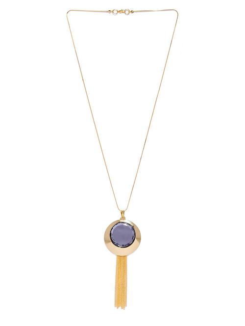 gold metal long necklace - 17397202 - Very Small Image - 1