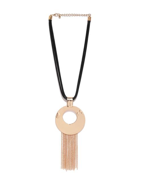 gold metal long necklace - 17397206 - Very Small Image - 1