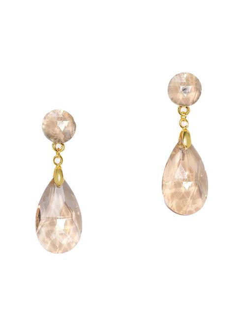 orange metal drop earring - 17397531 - Very Small Image - 1