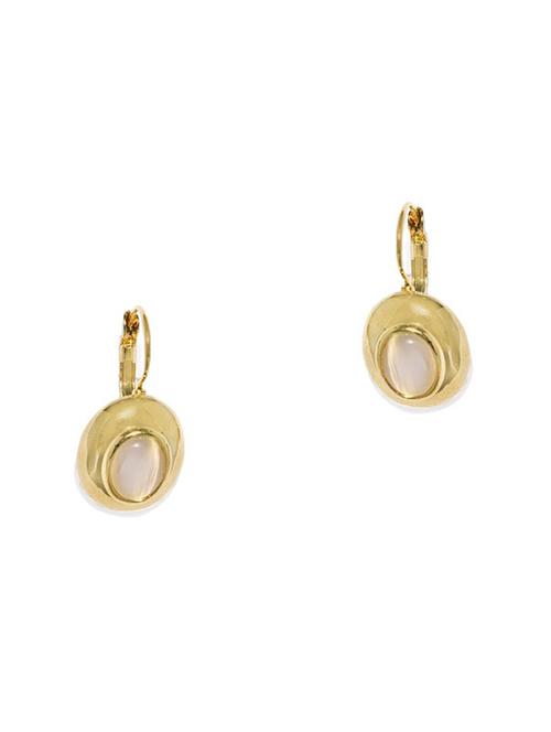 gold metal drop earring - 17397533 - Very Small Image - 1
