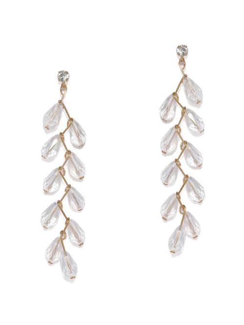 white metal drop earring - 17397558 - Very Small Image - 1