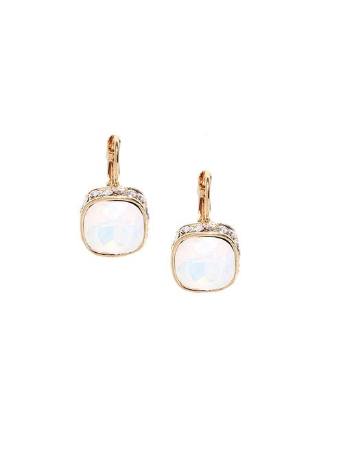 white metal drop earring - 17397587 - Very Small Image - 1