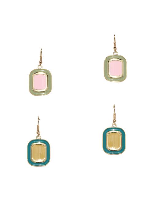 multi colored metal combo's. earring - 17397619 - Very Small Image - 1