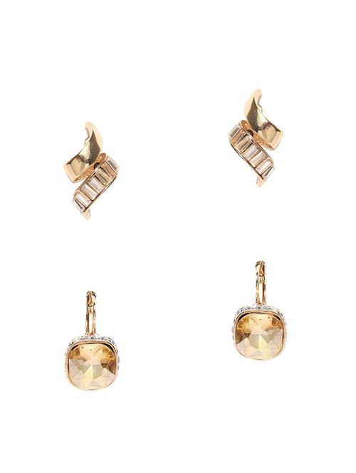 gold metal drop earring - 17397631 - Very Small Image - 1