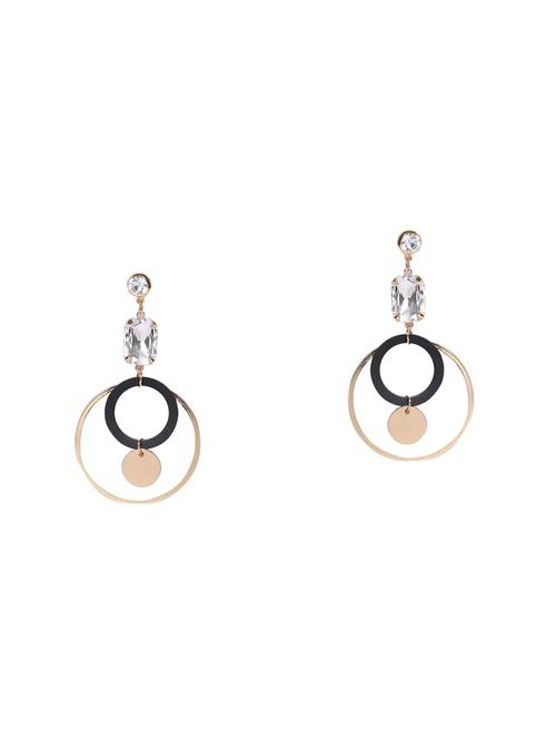 gold metal drop earring - 17397635 - Very Small Image - 1