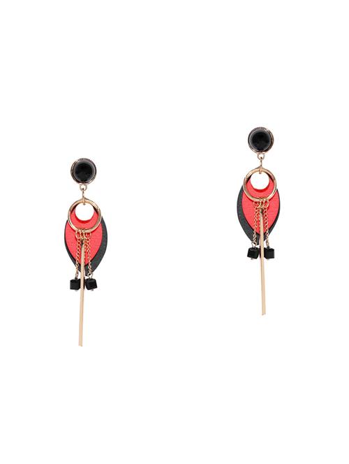 red metal drop earring - 17397636 - Very Small Image - 1