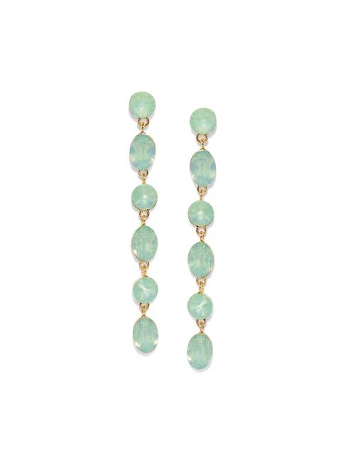 gold metal drop earring - 17397665 - Very Small Image - 1