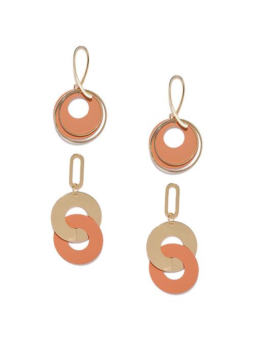 pink metal combo's. earring - 17397670 - Very Small Image - 1