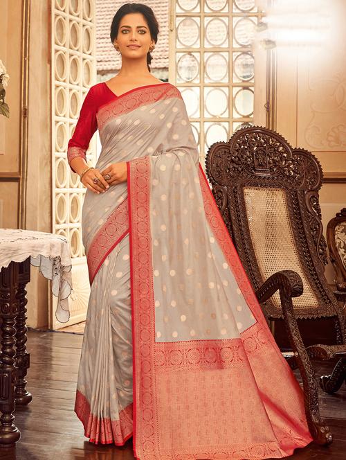 zari chanderi saree - 17397764 - Very Small Image - 1
