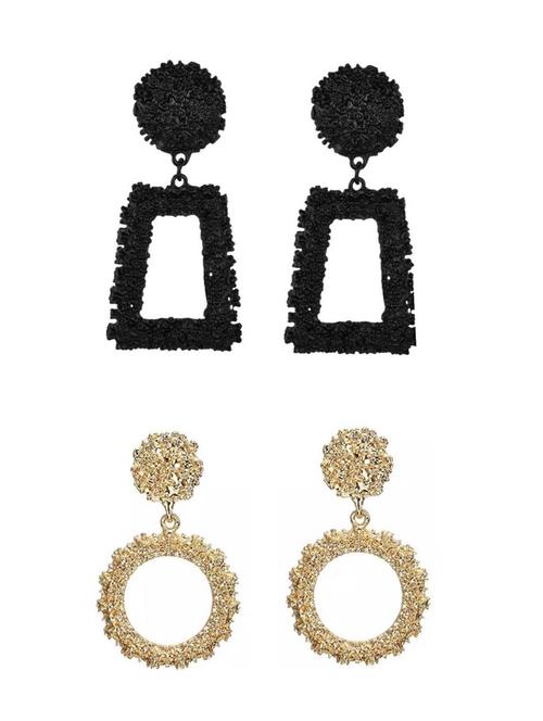 multi colored metal combo's. earring - 17398230 - Very Small Image - 1