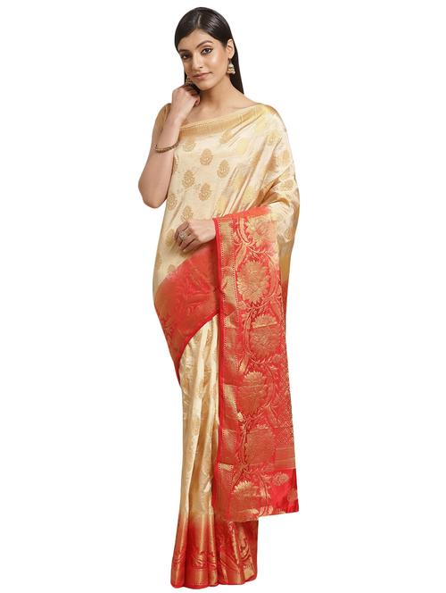 zari work woven saree - 17399654 - Very Small Image - 1
