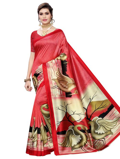 digital printed saree with blouse - 17399817 - Very Small Image - 1