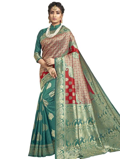 ethnic motif paithani saree - 17400975 - Very Small Image - 1