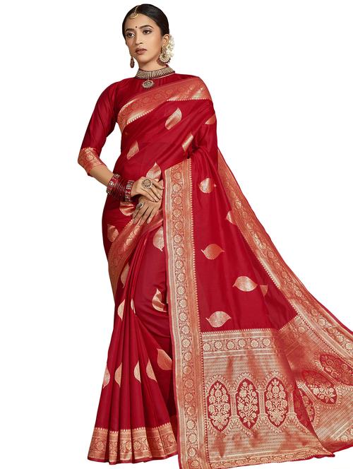 ethnic motif paithani saree with blouse - 17400995 - Very Small Image - 1