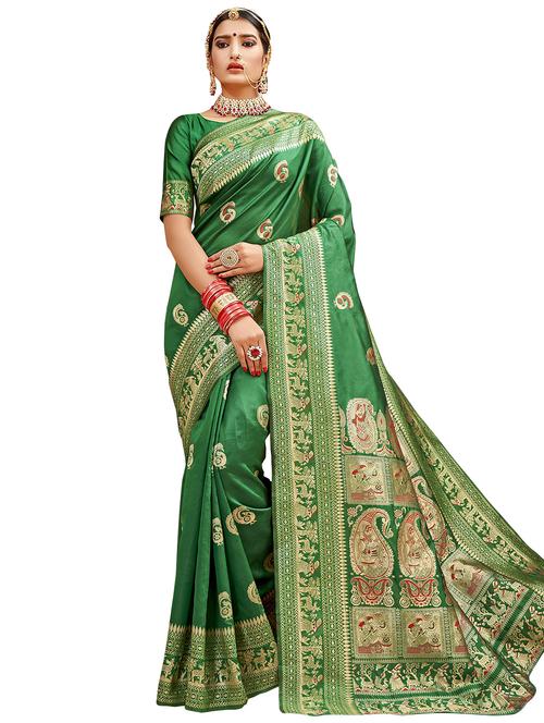 conversational paithani saree - 17401048 - Very Small Image - 1