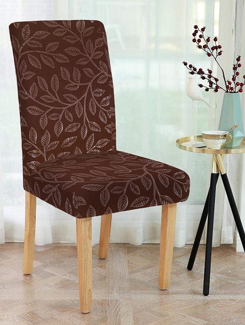 stylish soft elastic chair cover pack of 4 - 17402964 - Very Small Image - 1
