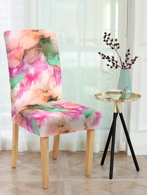 stylish soft elastic chair cover pack of 4 - 17402972 - Very Small Image - 1