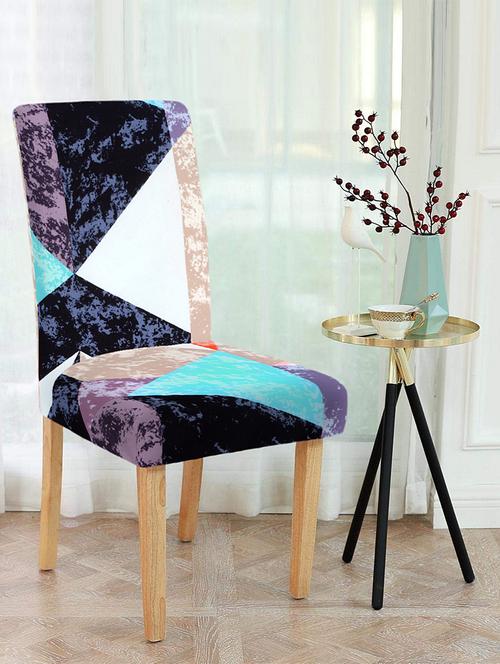 stylish soft elastic chair cover pack of 6 - 17403000 - Very Small Image - 1
