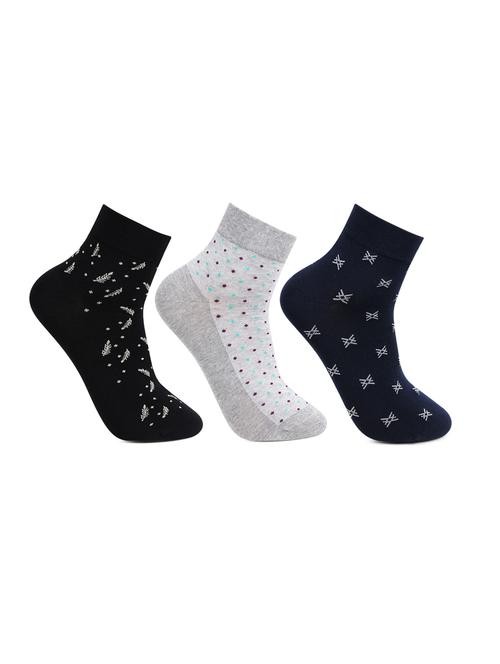 men pack of 3 printed above ankle length socks - 17403092 - Very Small Image - 1