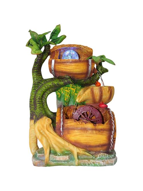 polyresin multicolour two step water fountain with adjustable speed control - 17403306 - Very Small Image - 1