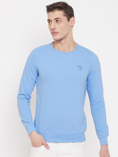 light blue solid sweatshirt - 17403424 - Very Small Image - 1