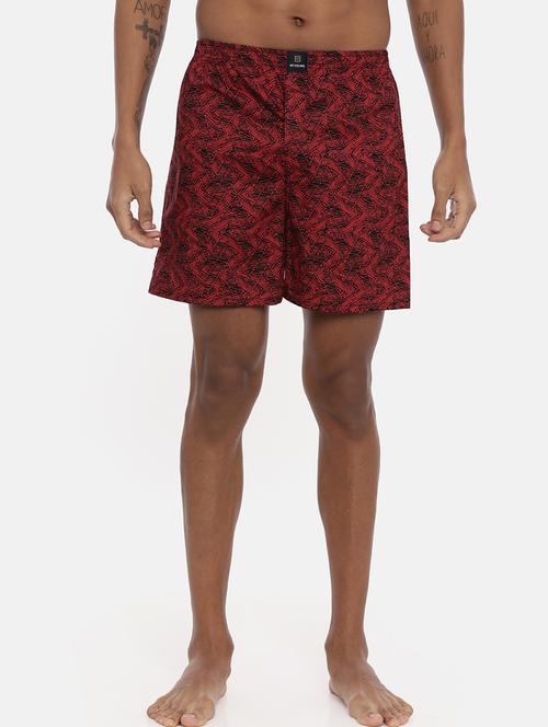 red printed boxer - 17405426 - Very Small Image - 1