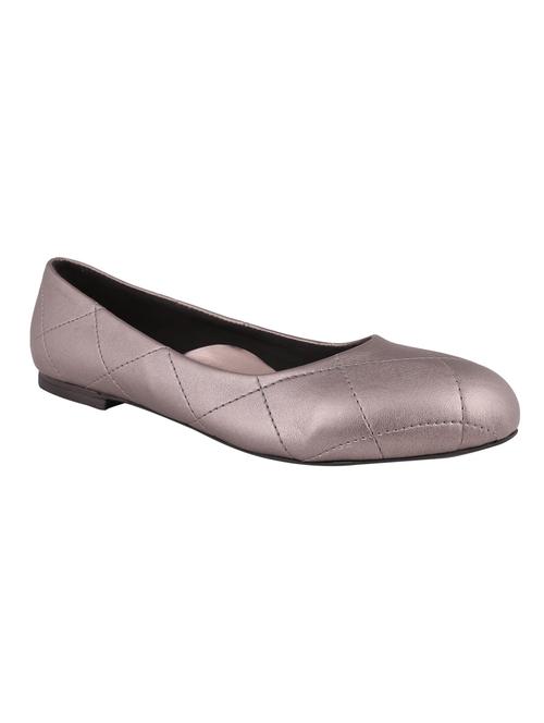 grey faux leather ballerina - 17406010 - Very Small Image - 1