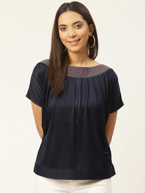 pleat detail top - 17406016 - Very Small Image - 1