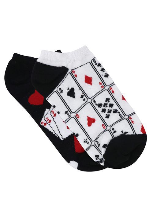 women pack of 2 printed no show socks - 17406115 - Very Small Image - 1