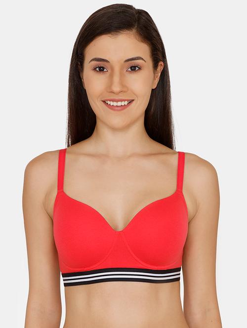 contrast detail t-shirt bra - 17407224 - Very Small Image - 1