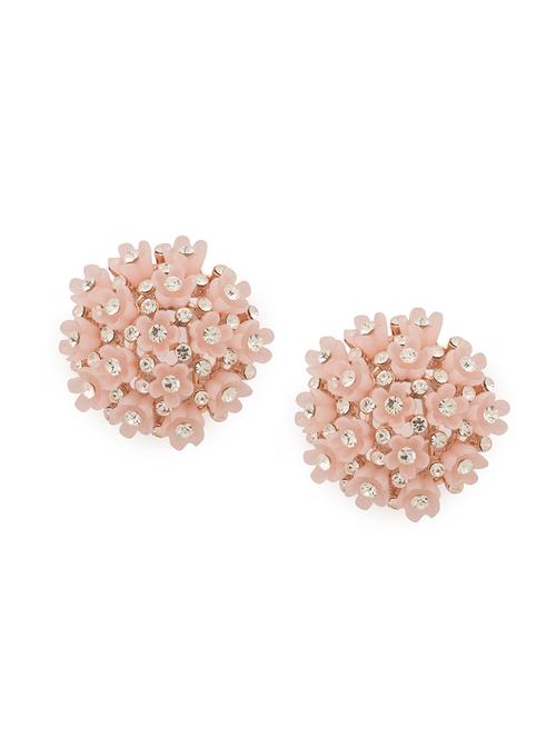 pink metal studs earring - 17407332 - Very Small Image - 1